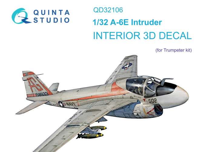 3D Декаль интерьера кабины A-6E Intruder (Trumpeter)