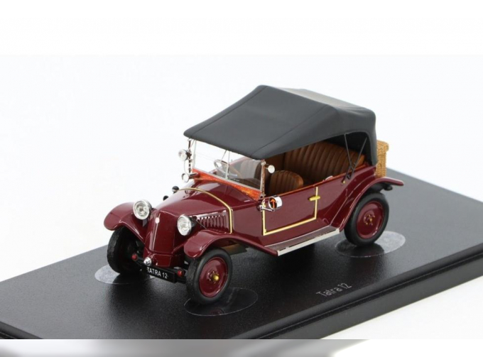 TATRA 12 convertible closed (1926), dark red