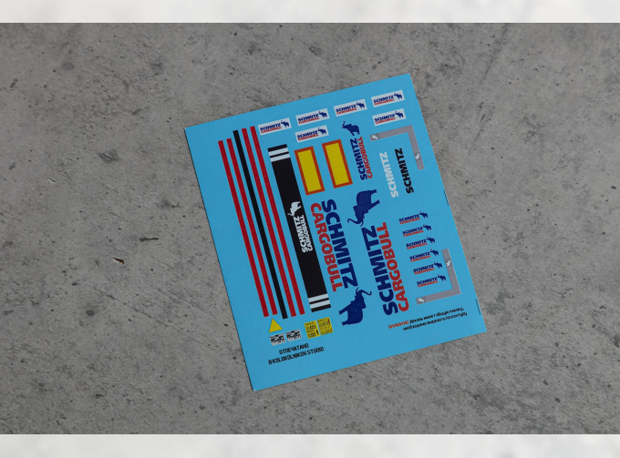 Декаль Техничка на полуприцеп SCHMITZ CARCOBULL