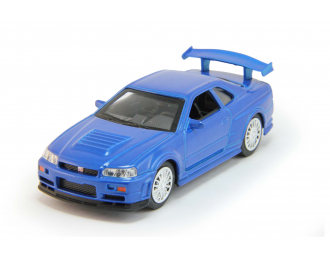 NISSAN Skyline GT-R (R34), blue