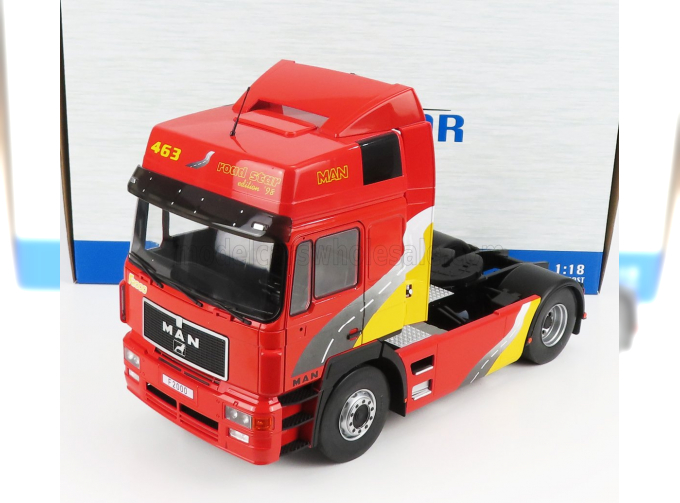 MAN F2000 463 Tractor Truck 2-assi 1994, Red