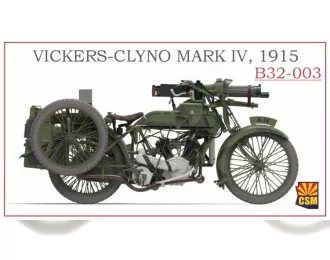 Сборная модель британский мотоцикл Vickers-Clyno Mark IV, 1915