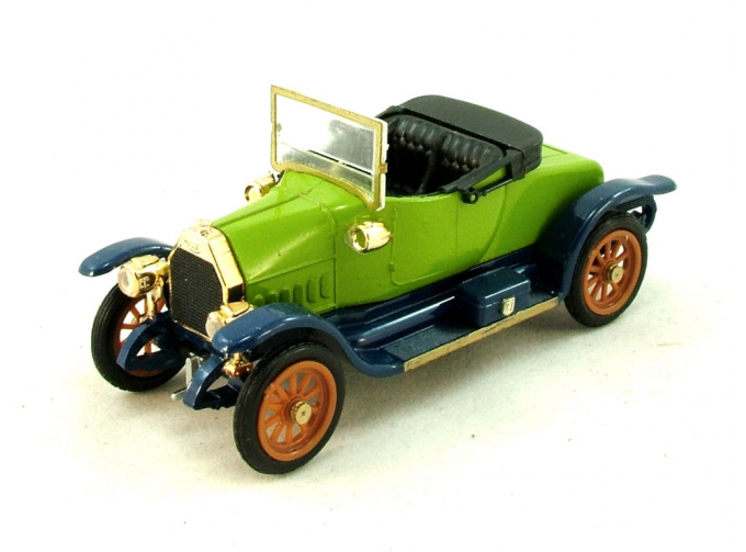 FIAT Model 0 (Zero) Carrozzata Spyder Scoperta (1914), green / blue