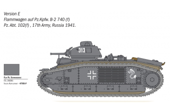 Сборная модель TANK Char B1 Bis Military 1935