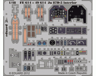 Цветное фототравление для Ju 87D-5 interior S. A.