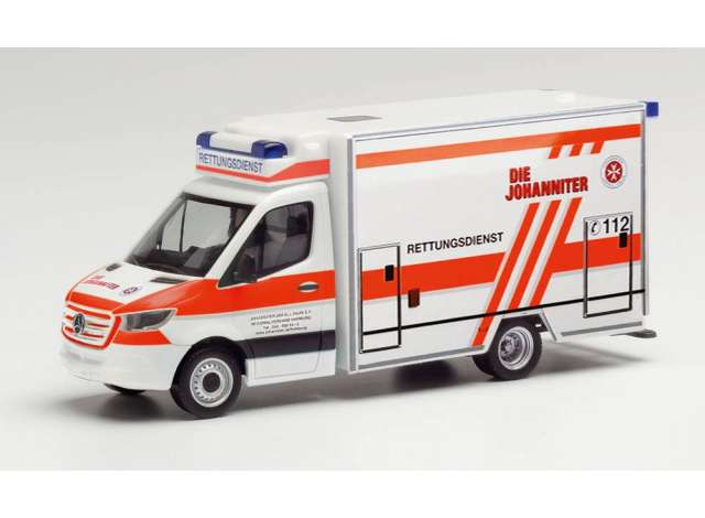 MERCEDES-BENZ Sprinter *Fahrtec Die Johanniter Hamburg*, white / red
