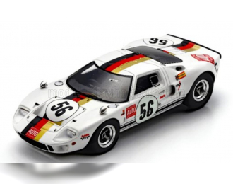 FORD Gt40 Mki №56 1000km Nurburgring (1969) Reinhold Jost - Helmut Kelleners, White