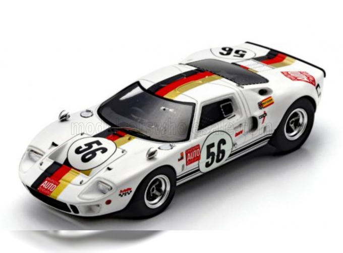FORD Gt40 Mki №56 1000km Nurburgring (1969) Reinhold Jost - Helmut Kelleners, White