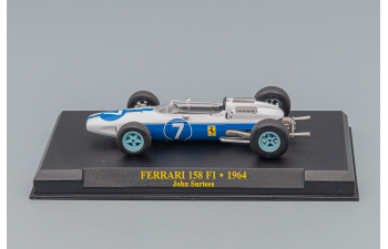 FERRARI F1 158 Team N.a.r.t. N 7 World Champion Season (1964) John Surtees, White Blue