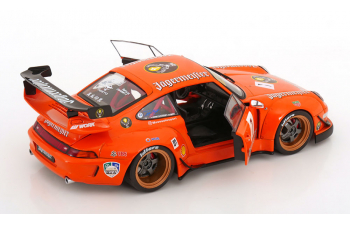 PORSCHE 911 993 Jagermeister Rwb Bodykit Coupe №7 Racing (2020), orange