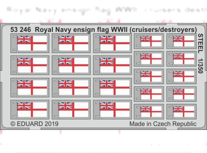 Набор фототралвения Флаг Королевского Флота Второй Мировой (крейсеры/эсминцы) СТАЛЬ