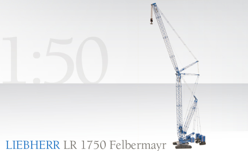Felbermayr LR 1750-1 Raupenkran, blau, 1:50