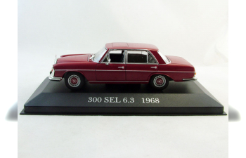 MERCEDES-BENZ 300 SEL 6.3 (1968), Mercedes-Benz Offizielle Modell-Sammlung 24, dark red