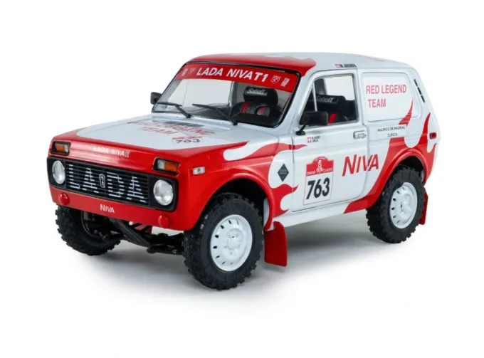 ВАЗ Lada Niva #763 M. Jacober/S. Miljic Dakar Classic (2022), white / red