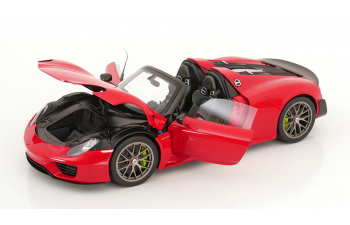 PORSCHE 918 Spyder with Weissach Package (2013), red