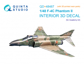 3D Декаль интерьера для F-4C Phantom II (Academy) (с 3D- печатными деталями)