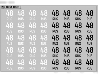 Набор декалей Дублирующие знаки России Липецкая область (100х70)
