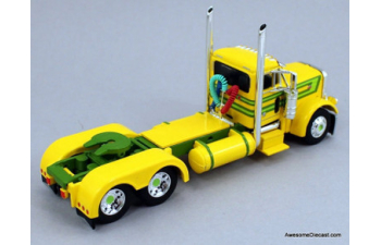 Peterbilt 379 Day Cab w/Lode Distinction Tri-Axle Hopper Trailer, Green/Yellow