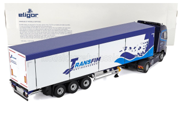 VOLVO Fh Aero 500 Truck Cassonato Transfim Transports (2024), Blue White