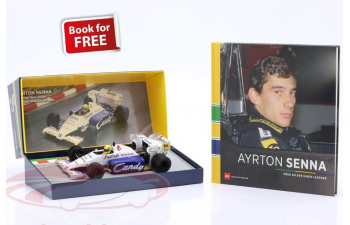TOLEMAN F1 Tg184 Hart Turbo №19 2nd Monaco Gp (1984) Ayrton Senna (1984) + книга Ayrton Senna – Neue Bilder einer Legende