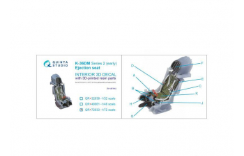 Катапультное кресло К-36ДМ Серии 2 (раннее) (для МиГ-29, МиГ-31, Су-27, Су-33 до 2007г.) все модели