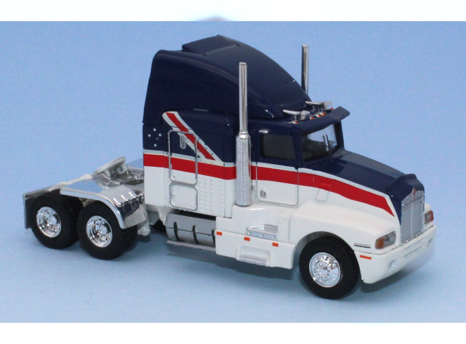 KENWORTH T600 седельный тягач (1984), белый с синим и красным