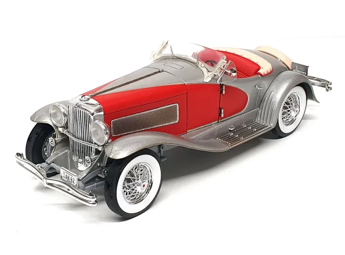 DUESENBERG SJ Roadster Clark Gable (1935), silver red