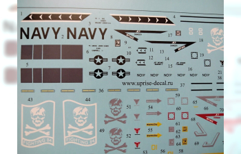 Декаль F-14A Tomcat VF-84 Desert Storm, FFA (удаляемая лаковая подложка)