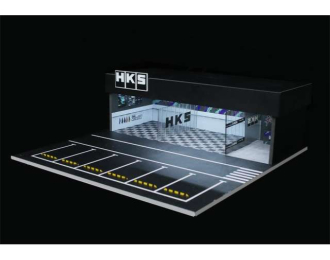 Diorama *HKS garage with light*, various