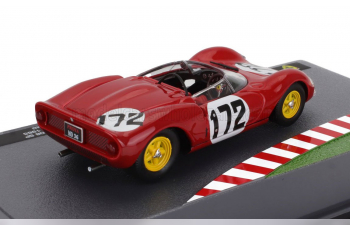 FERRARI 206sp Dino Spider Team Scuderia Ferrari Sefac №172 Winner Ollon Villars (1965) Ludovico Scarfiotti, Red