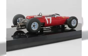 FERRARI F1 512 №17 Season (1965) Lorenzo Bandini - Con Vetrina - With Showcase, Red