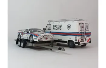 LANCIA 037 Rally & FIAT 242 + Trailer (1983)