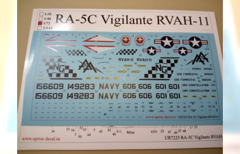 Декаль для RA-5C Vigilante (RVAH-11)