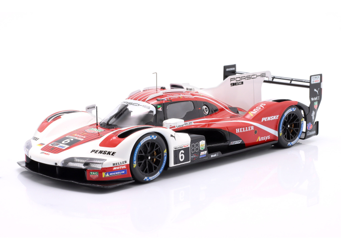PORSCHE 963 №6 Kevin Estre, Mathieu Jaminet, Nick Tandy, Laurens Vanthoor 4th 24h Daytona Porsche Penske Motorsport (2024), red/white 