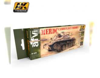 Набор из восьми акриловых красок MERDC CAMOUFLAGE COLORS