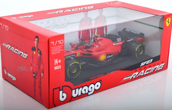 FERRARI F1 Sf-23 Team Scuderia Ferrari №55 Season (2023) Carlos Sainz - Exclusive Carmodel, Red Black