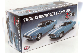 CHEVROLET Camaro Z/28 Vinyl Top (1969), bluemetallic white matt-black