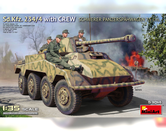 Сборная модель Sd.kfz. 234/4 Military With Crew 1945