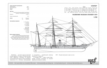 Сборная модель Razboinik Cruiser, 1879