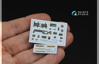 3D Декаль интерьера кабины A6M5 Zero, пр-ва Nakajima (Fine Molds)