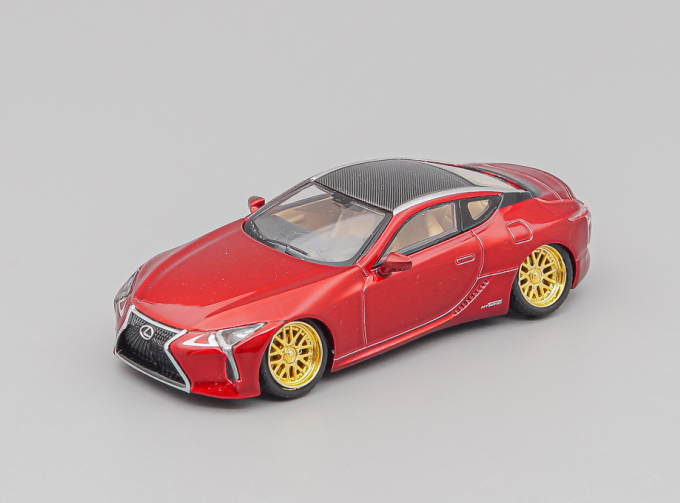 LEXUS LC500 HellaFlush (2017), red