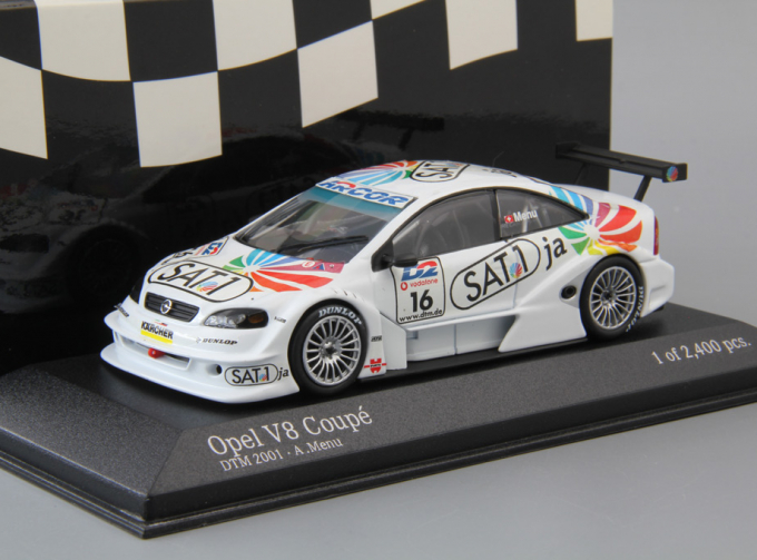 OPEL V8 Coupe DTM Opel Euroteam A. Menu #16 (2001), white