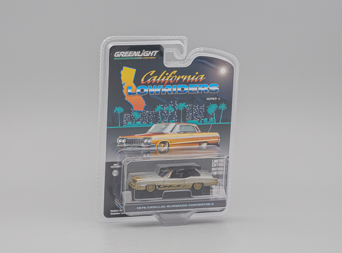 (Greenlight!) CADILLAC Eldorado Convertible (открытый) 1976, silver / gold