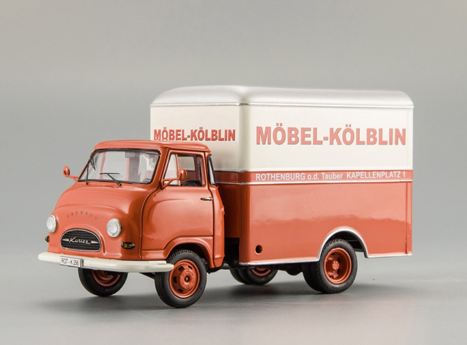 HANOMAG Kurier "Mobel Koblin" (1960), orange / white