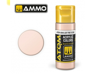 Краска акриловая ATOM COLOR Светлый телесно-розовый / Light Pink Flesh, 20мл