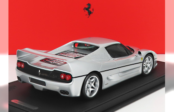 FERRARI F50 Coupe (1995) - Con Vetrina - With Showcase, Argento Nurburgring - Silver