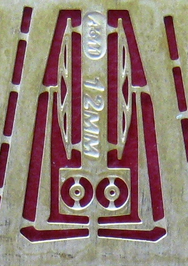 Фототравление Дворники 12мм, латунь