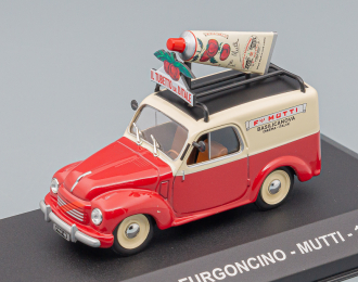 FIAT 500c Furgoncino Van Mutti (1954), Red Cream