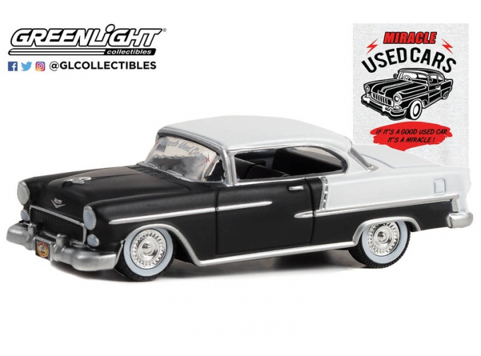 CHEVROLET Bel Air Lowrider "Miracle Used Cars" (1955), Black/White