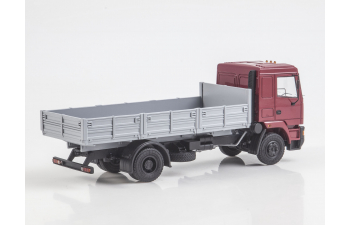 Камский грузовик 5315М бортовой грузовик, бордовый / серый
